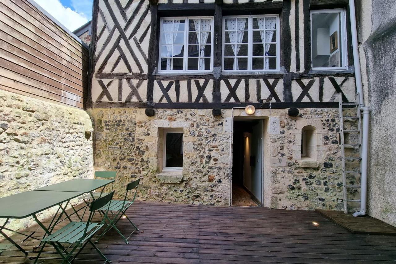La Terrasse Notre Dame - Character House - 4P - Center Honfleur Villa Luaran gambar